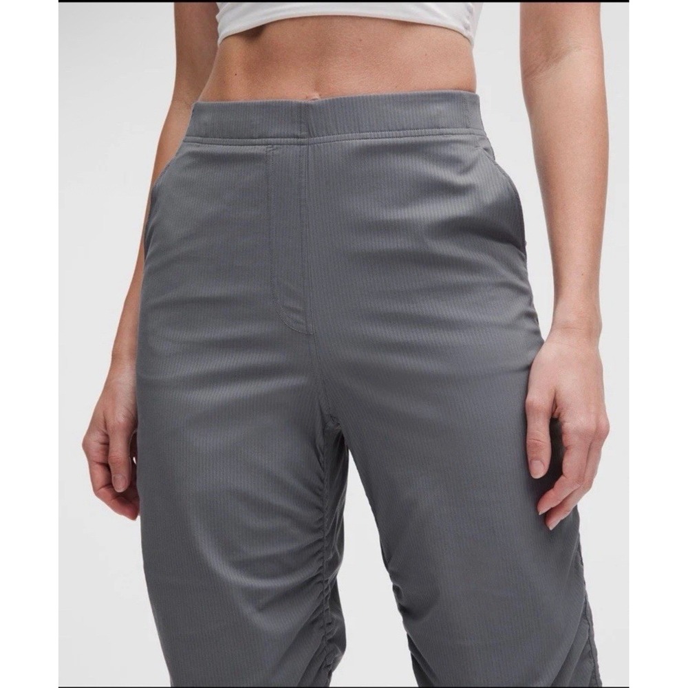 Lululemon Dance Studio Slim Fit High Rise Flared Pants XS Soggy Solar Grey NWT - Picture 4 of 15